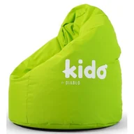 Fotele gamingowe - Pufa DIABLO CHAIRS Kido Zielony - miniaturka - grafika 1