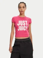 Koszulki i topy damskie - Juicy Couture T-Shirt Just Juicy JCGCT125040 Różowy Slim Fit - miniaturka - grafika 1