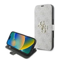 Etui i futerały do telefonów - Etui Guess 4G Metal Logo na iPhone 16 Pro Max - różowe - miniaturka - grafika 1