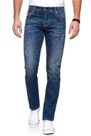 Spodnie damskie - Mustang, Spodnie męskie, Chicago Tapered Denim Blue 1006586 5000 984, rozmiar W33/L32 - miniaturka - grafika 1