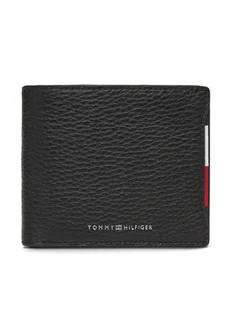 Tommy Hilfiger Portfel męski Central Cc Flap And Coin AM0AM13515 Czarny - Portfele - miniaturka - grafika 1