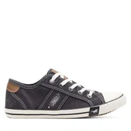 Trampki damskie - Trampki Mustang 1099-310 Szary - miniaturka - grafika 1