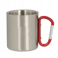 Kubki - KUBEK METALOWY Z Karabińczykiem z Klamrą W Góry Na Wycieczkę Biwak Prezent - miniaturka - grafika 1