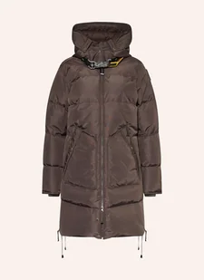 Parajumpers Płaszcz Puchowy Long Bear Z Odpinanym Kapturem braun - Płaszcze damskie - miniaturka - grafika 1
