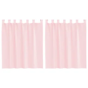 vidaXL Zasłony woalowe z pętelkami 2 szt. Jasnoróżowe 140x140 cm - Zasłony vidaXL Zasłony woalowe z pętelkami 2 szt. Jasnoróżowe 140x140 cm - Zasłony - miniaturka - grafika 1