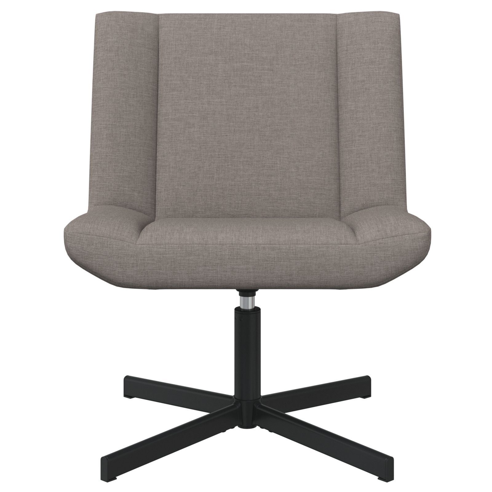vidaXL Krzesło Akcentowe Taupe Tkanina, Metalowa Podstawa Standard