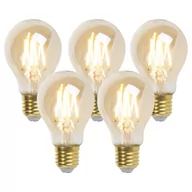 Żarówki LED - LUEDD Zestaw 5 ściemnialnych żarówek LED E27 goldline 5W 380 lm 2200K - miniaturka - grafika 1