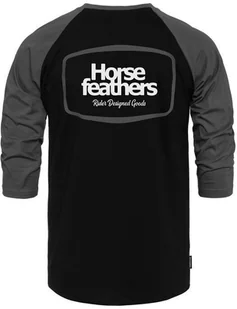 t-shirt HORSEFEATHERS BRONCO RAGLAN T-SHIRT Black/Gray - Koszulki męskie - miniaturka - grafika 1