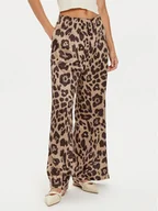 Spodnie damskie - Vero Moda Spodnie materiałowe Merle 10295435 Beżowy Loose Fit - miniaturka - grafika 1