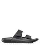 Klapki i japonki damskie - ECCO Klapki 2Nd Cozmo W 20682301001 Czarny - miniaturka - grafika 1