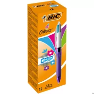 Długopisy - BIC Długopis 4 Colours Grip Fashion 892290 - miniaturka - grafika 1