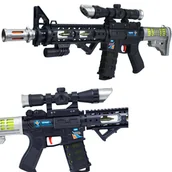 Zabawki militarne - KARABIN ZABAWKA Z DŹWIĘKIEM KARABIN MASZYNOWY - miniaturka - grafika 1