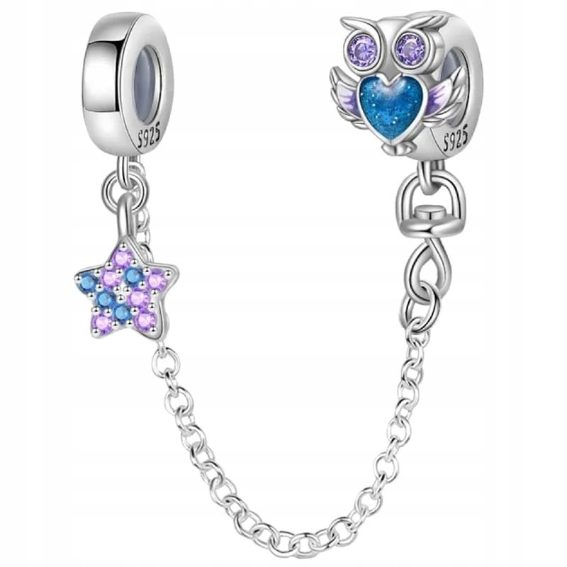 Charms Zawieszka Charms Łańcuszek Zabezpieczający Sowa Charmsy Trusky
