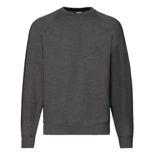 Bluza męska Raglan Sweat Fruit of the Loom - Dark Heather Grey S - Bluzy męskie - miniaturka - grafika 1