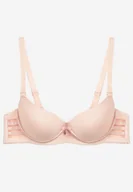 Biustonosze - Jasnoróżowy Biustonosz z Efektem Push Up Dimaries - miniaturka - grafika 1