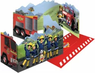 Kartki okolicznościowe i zaproszenia - Zaproszenia urodzinowe Strażak Sam - 8 szt. - miniaturka - grafika 1