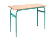 Meble do szkół i przedszkoli - Stół szkolny Bartek dwuosobowy z regulacją wysokości - miniaturka - grafika 1