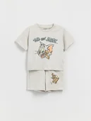 Spodenki dla niemowląt - Reserved - Komplet Tom i Jerry - jasnoszary - miniaturka - grafika 1