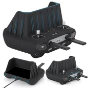 Akcesoria do drona - Etui Obudowa Silikonowa Przeciwsłoneczna do Kontrolera DJI RC 2 / DJI Air 3 / DJI Mini 4 Pro - czarna - miniaturka - grafika 1
