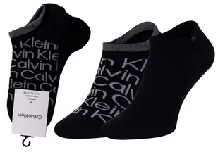 CALVIN KLEIN SKARPETKI STOPKI 2 PARY BLACK 701218714 001 - Rozmiar: 39-42 - Skarpetki męskie - miniaturka - grafika 1