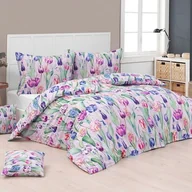 Pościel - Matějovský Pościel bawełniana Deluxe Tulipa, 140 x 220 cm, 70 x 90 cm, 140 x 220 cm, 70 x 90 cm - miniaturka - grafika 1