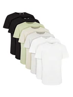 Koszulki męskie - Only & Sons Komplet 7 t-shirtów Jeff 22034804 Kolorowy Regular Fit - miniaturka - grafika 1