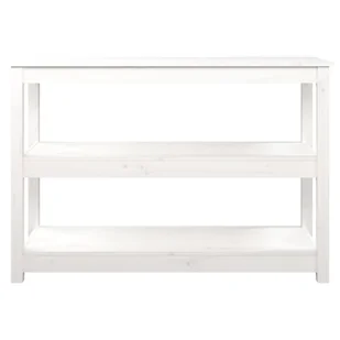 Lumarko Stolik konsolowy, biały, 110x40x74 cm, lite drewno sosnowe - Konsole i sekretarzyki - miniaturka - grafika 6