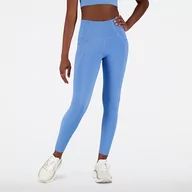 Spodnie sportowe damskie - Legginsy damskie New Balance WP21112HER  niebieskie - miniaturka - grafika 1
