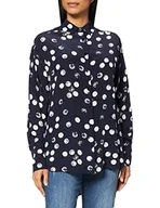 Koszulki i topy damskie - IPEKYOL Damska koszulka z guzikami w kropki, grantowy, 34 - miniaturka - grafika 1