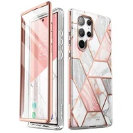 Etui i futerały do telefonów - Supcase Etui ochronne Cosmo do Samsung Galaxy S23 Ultra Marble Pink - miniaturka - grafika 1