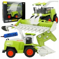 Zabawki zdalnie sterowane - KOMBAJN TRAKTOR ZDALNIE STEROWANY RUCHOME ELEMENTY ŚWIATŁA PILOT R/C - miniaturka - grafika 1