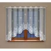 Firany - Firanka żakardowa odpasowana z wszytą taśmą marszczącą 160 x 300 cm - miniaturka - grafika 1