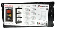 Szafy i regały magazynowe - Plastikowy regał magazynowy 138 x 60 x 30 cm - miniaturka - grafika 1
