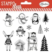 Scrapbooking - Stemple silikonowe Święta ze Zwierzakami - miniaturka - grafika 1