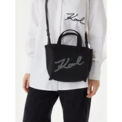 Torebki damskie - Torebka KARL LAGERFELD B1W50027 Czarny - miniaturka - grafika 1