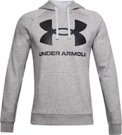 Bluzy męskie - Under Armour Bluza męska Rival Fleece Big Logo Hd szara r. XL (1357093 011) - miniaturka - grafika 1
