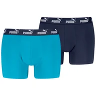 Majtki męskie - Męskie bokserki Puma Elements Basic Boxers 2P Rozmiar: L / Kolor: niebieski/jasnoniebieski - miniaturka - grafika 1