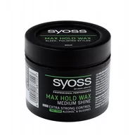 Kosmetyki do stylizacji włosów - Schwarzkopf Syoss Wosk stylizujący do włosów Max Hold Medium Shine 150ml - miniaturka - grafika 1