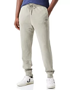 BOSS Męskie spodnie do biegania Sefadelong Relaxed-Fit z bawełny o strukturze French Terry, Light/Pastel Green336, XL - Spodenki męskie - miniaturka - grafika 1