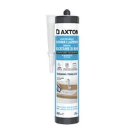 Silikony - Silikon sanitarny Kuchnia i Łazienka bezbarwny 280 ml Axton - miniaturka - grafika 1