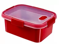 Pojemniki kuchenne - Prostokątny pojemnik na żywność Curver Steamer 1.2L czerwony - miniaturka - grafika 1