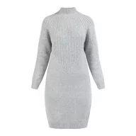 Sukienki - usha WHITE LABEL Damska sukienka z długim rękawem midi Lynnea, szary, M-L - miniaturka - grafika 1