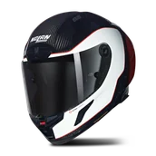 Kaski motocyklowe - Kask Integralny Nolan X-Lite X-804 RS Carbon Carbon Złamany Biały/CzerwonyS - miniaturka - grafika 1