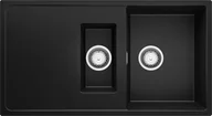 Zlewozmywaki - BRANDE SHAPE DUAL 900-60 BLACK (czarny mat) - miniaturka - grafika 1