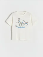 Koszulki dla dziewczynek - Reserved - T-shirt Cinnamoroll - złamana biel - miniaturka - grafika 1