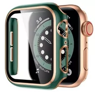 Akcesoria do smartwatchy - Etui + Szkło 2W1 Do Apple Watch 7/8 41Mm Zielono-Rosegold - miniaturka - grafika 1