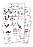 Materiały pomocnicze dla uczniów - Plansze edu A5 - Alfabet rozszerzenie 9 kart - miniaturka - grafika 1