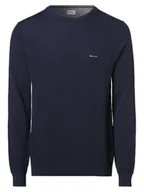 Swetry męskie - Gant - Sweter męski, niebieski - miniaturka - grafika 1