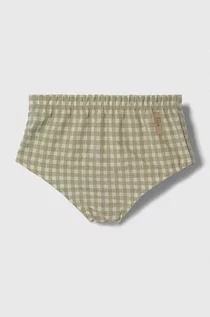 Spodnie i spodenki dla chłopców - Jamiks szorty bawełniane niemowlęce kolor zielony - grafika 1