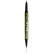 Eyelinery - NYX Professional Makeup x Beetlejuice dwustronny eyeliner 03 Black + Green Chrome 0,1g + 0,4ml - miniaturka - grafika 1